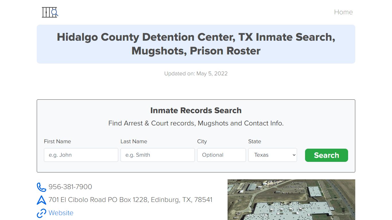 Hidalgo County Detention Center, TX Inmate Search ...